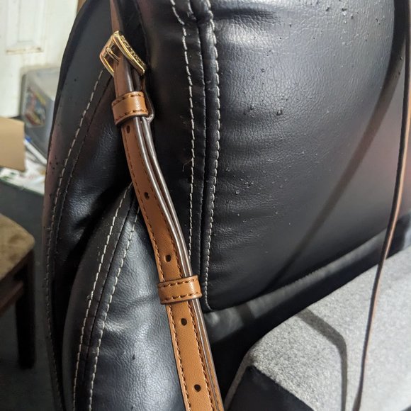 NWT Michael Kors Jet Set Glam Crossbody Oval Bag MK New Brown - Picture 7 of 8